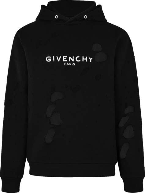 givenchy destroyed hoodie replica|givenchy paris sleeveless hoodie.